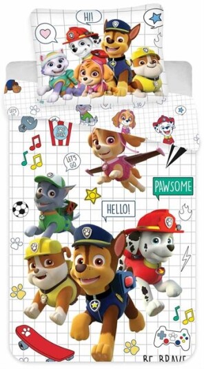 Licens Junior sengetøy Paw Patrol Pawsome 100x140 cm Licens Junior sengetøy Paw Patrol Pawsome 100x140 cm