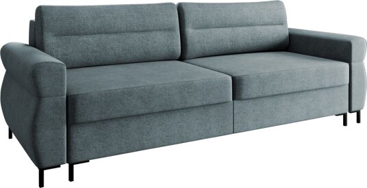 Busness Sovesofa 3 seter i Plysj Grå