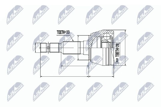 Nty Drivknute drivaksel NTY NPZ PL 013