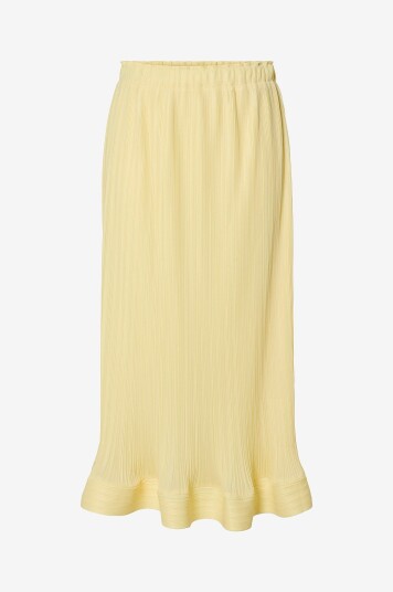Y.A.S - Skjørt yasRiva HW Midi Skirt - Gul
