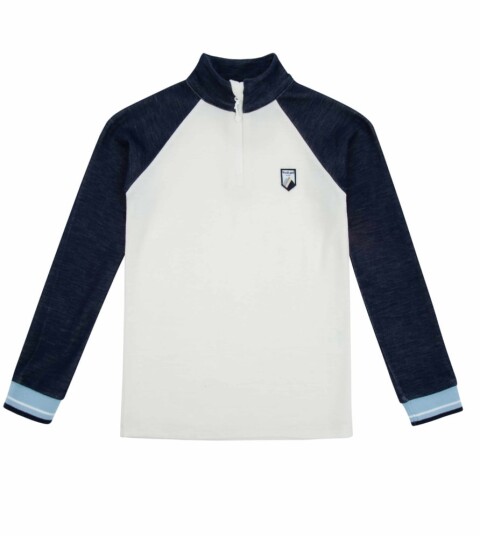 WoolLand Unstad Top Kids Blue Ink 158 164