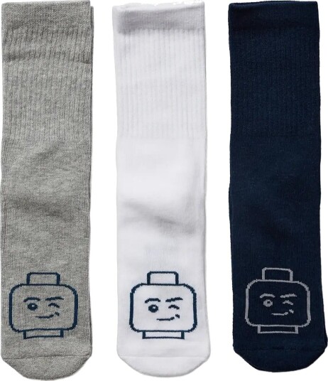 Lego Wear Lwaiko 709 3 Pack Socks. DARK NAVY 34 36