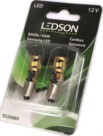 Ledson Xenonvit Canbus - LED-lys Bax 12 V 2-pakning Ledson Xenonvit Canbus - LED-lys Bax 12 V 2-pakning