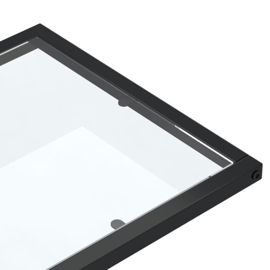 vidaXL Sidebord for PC gjennomsiktig 50x35x65 cm herdet glass vidaXL Sidebord for PC gjennomsiktig 50x35x65 cm herdet glass