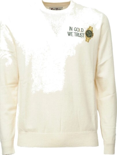 MC2 Saint Barth Herre Strikkevarer Beige XL,