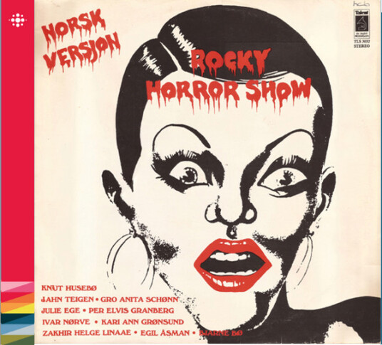 Jahn Teigen, Gro Anita Schønn, Knut Husebø, Per 'Elvis' Granberg, Julie Ege Rocky Horror Show norsk versjon CD