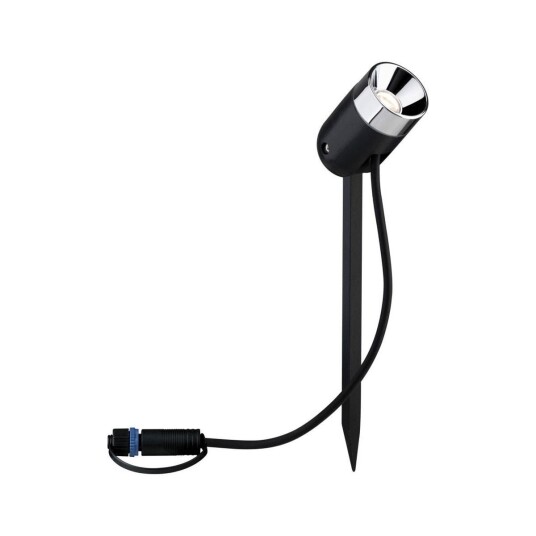 Plug & Shine Pike spot med spyd 2,2W 3000 Kelvin IP65 - Antrasitt