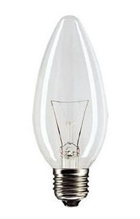 Helios Høytemperaturpære E27 25W 230V B35cl 1000H Soleo Wst-2638