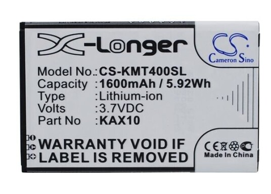 Kazam Trooper X4.0 batteri (1600 mAh 3.7 V) Kazam Trooper X4.0 batteri (1600 mAh 3.7 V)