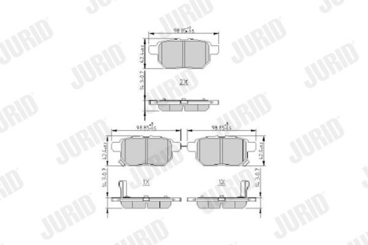 Bremseklosser JURID 572632J Bremseklosser JURID 572632J