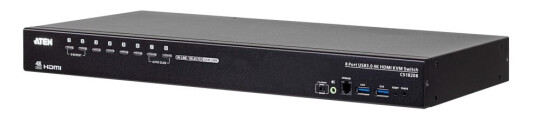 Aten Cs18208 - Kvm / Lyd / Usb-Svitsj - 8 X Kvm/Lyd/Usb - 1 Lokalbruker - Rackmonterbar - Dc-Strøm