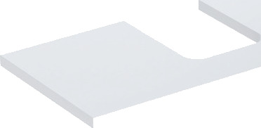 GEBERIT ONE bordplate 900x470x30mm utskjæring for høytrykkspumper i skål GEBERIT ONE bordplate 900x470x30mm utskjæring for høytrykkspumper i skål