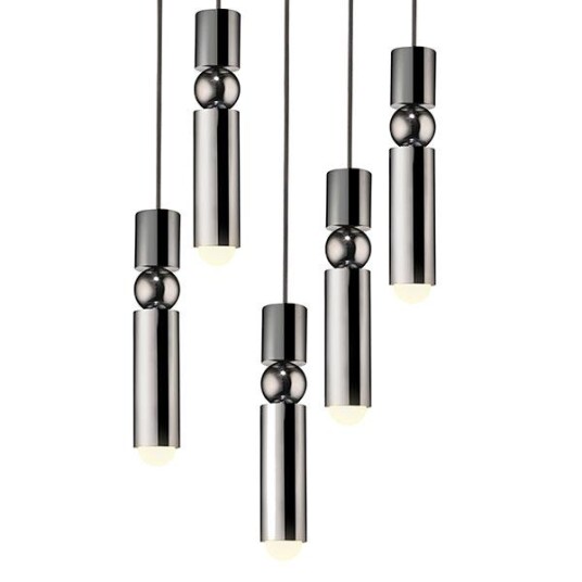 Lee Broom Fulcrum Taklampe 5 Stk Krom Lee Broom Fulcrum Taklampe 5 Stk Krom