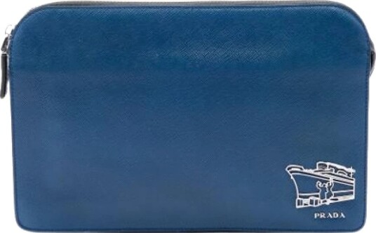 Prada Vintage Dame Pre owned Blå ONE SIZE, Prada Vintage Dame Pre owned Blå ONE SIZE,