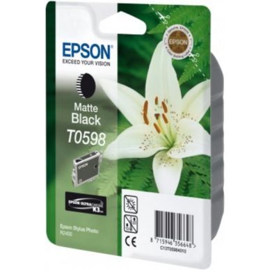 Epson Epson T0598 Blekkpatron mattsvart T0598 Epson Epson T0598 Blekkpatron mattsvart T0598