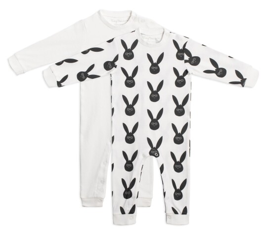 Tiny Treasure Maxime Jumpsuit 2-pack White 74 Tiny Treasure Maxime Jumpsuit 2-pack White 74