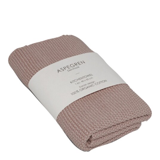 Aspegren Solid kjøkkenhåndkle 40x50 cm pale mauve Aspegren Solid kjøkkenhåndkle 40x50 cm pale mauve