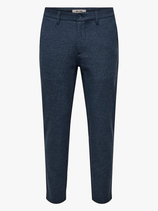 Only & Sons Mark Slim Brushed Pique Pant Blå 31/32