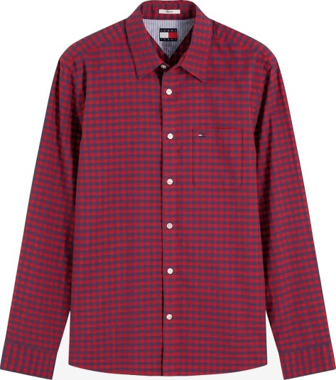 Tommy Jeans Tjm Reg Check Oxford Shirt SCARLET FLARE CHECK S