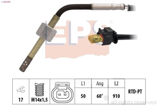Sensor, eksostemperatur EPS 1.220.083