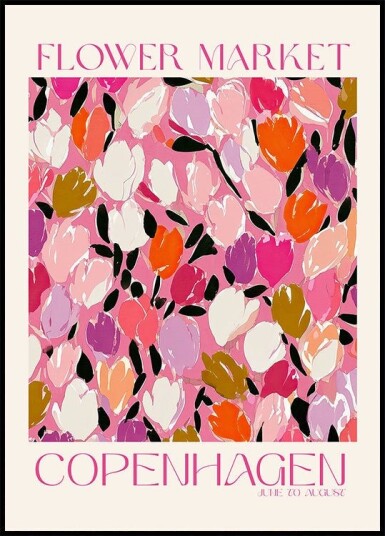 Flowermarket Plakat Plakat / 100x150cm