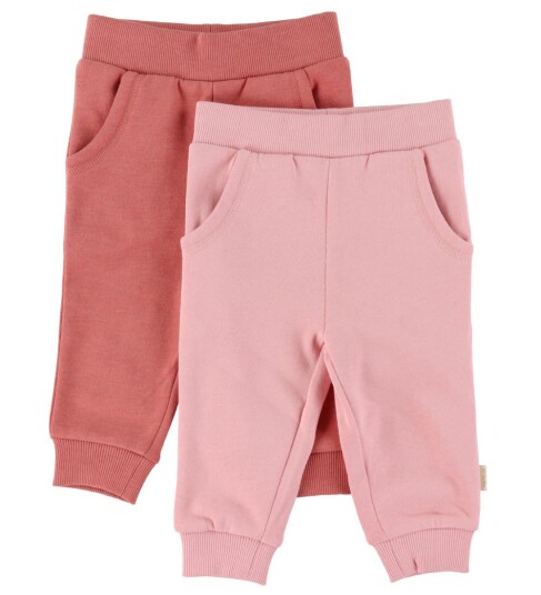 Minymo Joggebukser   2 pack   Kløft Rose   Minymo   68   Joggebukse   Rosa   62