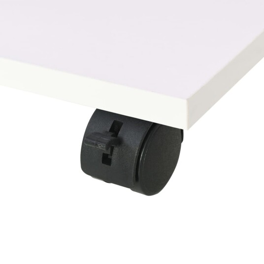 vidaXL Rullende hylle 50x35x42 cm hvit vidaXL Rullende hylle 50x35x42 cm hvit