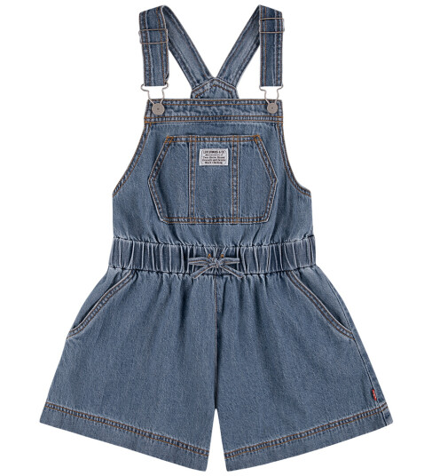 Levi"s Lvg Shortall With Tie At Waist Blue 152 Levi"s Lvg Shortall With Tie At Waist Blue 152
