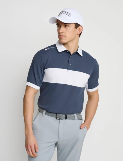 BACKTEE Mens Focus Polo Navy XL BACKTEE Mens Focus Polo Navy XL
