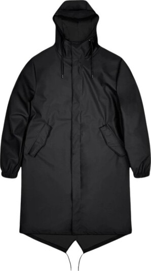 Rains Unisex Fishtail Parka L , Black