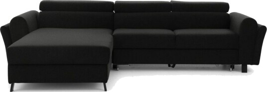 Seksjon Eltap Mariall 288x200x92 cm Sawana 14 Svart Venstre
