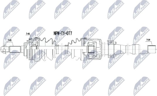 Nty Drivaksel NTY NPW TY 077