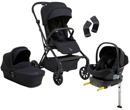 Beemoo Pro Twist Duovogn inkl. Beemoo Route Babybilstol &  Base Coffee Black/Black Stone