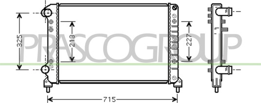 PRASCO FT908R003 Radiator motorkjøling