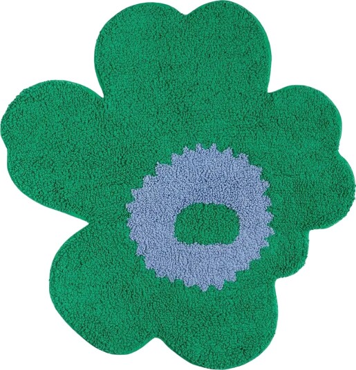 Marimekko Home Unikko Bath Mat 73X74Cm Green 73X74CM Marimekko Home Unikko Bath Mat 73X74Cm Green 73X74CM