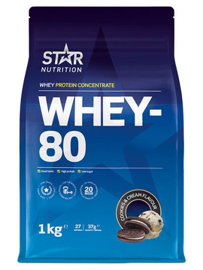 Whey-80 Myseprotein 1 kg