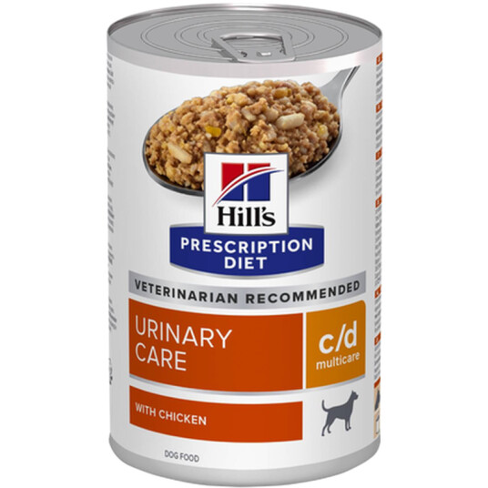 Hill's Prescription Diet c/d Multicare Urinary Care m/ Kylling 370 g - Veterinærfôr for Hund