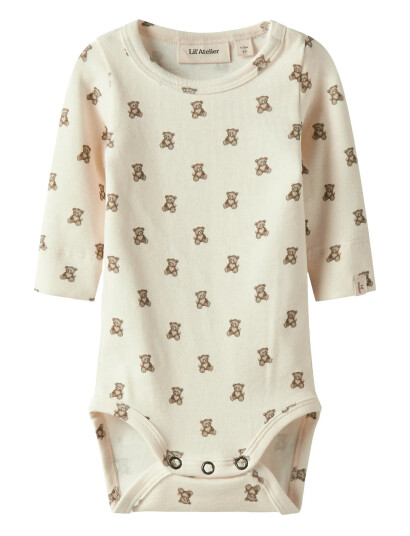 Lil"Atelier Nbngayo Elo Ls Slim Body Lil Noos - Cream - 62 Lil"Atelier Nbngayo Elo Ls Slim Body Lil Noos - Cream - 62