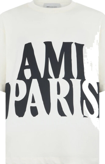 Ami Paris Herre Topper Hvit M, Ami Paris Herre Topper Hvit M,