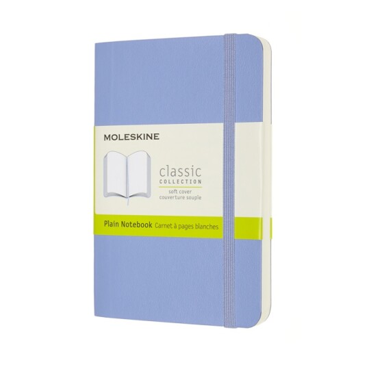 Moleskine Classic Soft Cover Pocket Hydrangea Blue Plain