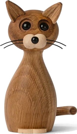 Spring Copenhagen Lucky The Cat Tredekorasjon 15,9 cm Eik 1726672-01-0 1726647-01-0