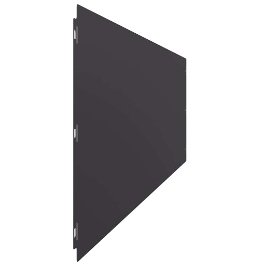 vidaXL Plenkanter 20 stk svart 25x103 cm kaldvalset stål
