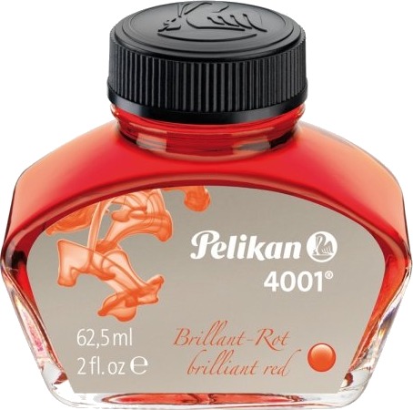 Pelikan 4001, Rød, 62,5 Ml, 1 Stykker, Rød, Tyskland