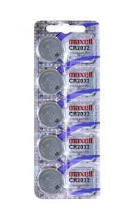 Maxell CR2032 Lithium Knappcellsbatteri 5-pakk 220 mAh Maxell CR2032 Lithium Knappcellsbatteri 5-pakk 220 mAh