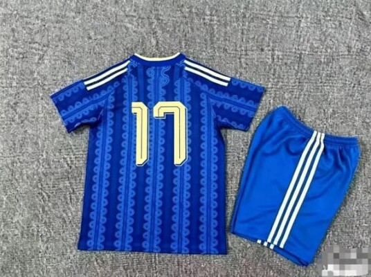 Sverige 2026 Barnesett, Trøye og Shortssett, Pustende Polyester Fotballdrakt, Sportsfan-klær NO.17 Gyökeres borte