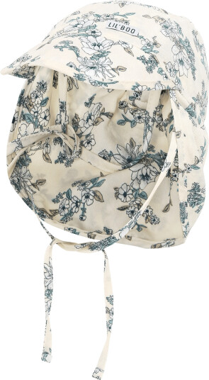 Lil" Boo Soft Baby Cap Cream Flowers Cream 12/18M