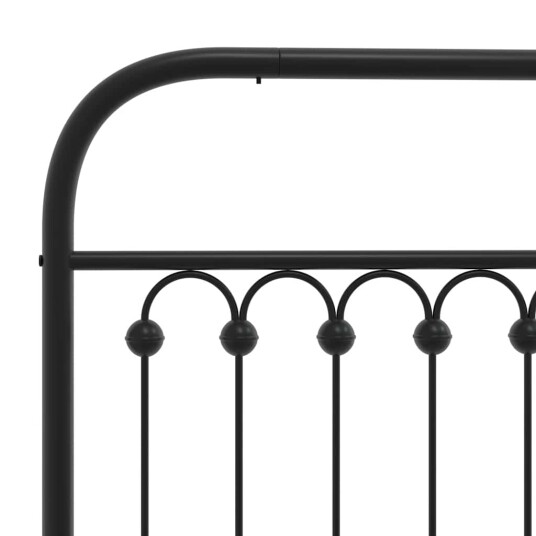 Sengegavl i metall svart 193 cm 8721102645266