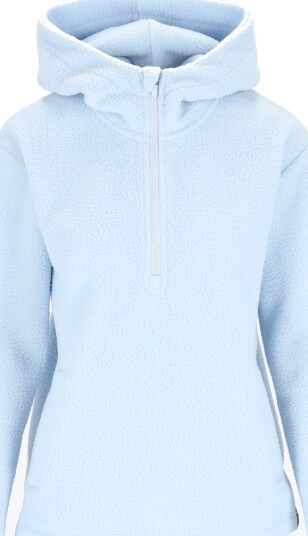 Twentyfour Mode Pile Hood Half Zip Blå 42