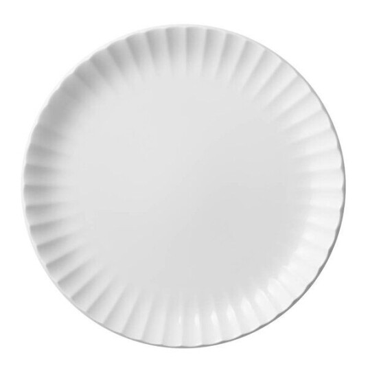 Georg Jensen Bernadotte coupe tallerken 22,5 cm hvit
