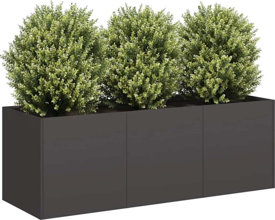 vidaXL Plantekasse svart 120x40x40 cm kaldvalset stål